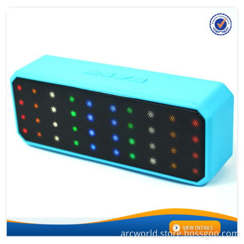 AWS1135 Super bass portable wireless colorful led bluetooth light speaker with FM radio disco light speaker